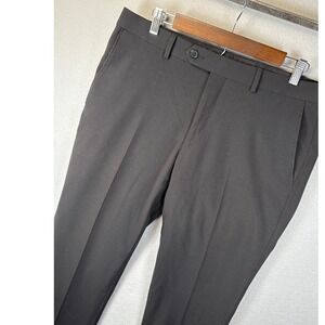 Calvin Klein Men Black Skinny Fit Dress Pants 34x30 Career Office Waiter Manager